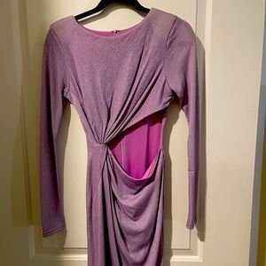 Purple Mini Party Dress